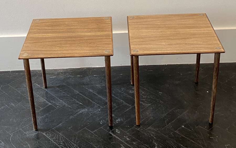 Pair of Danish side tables