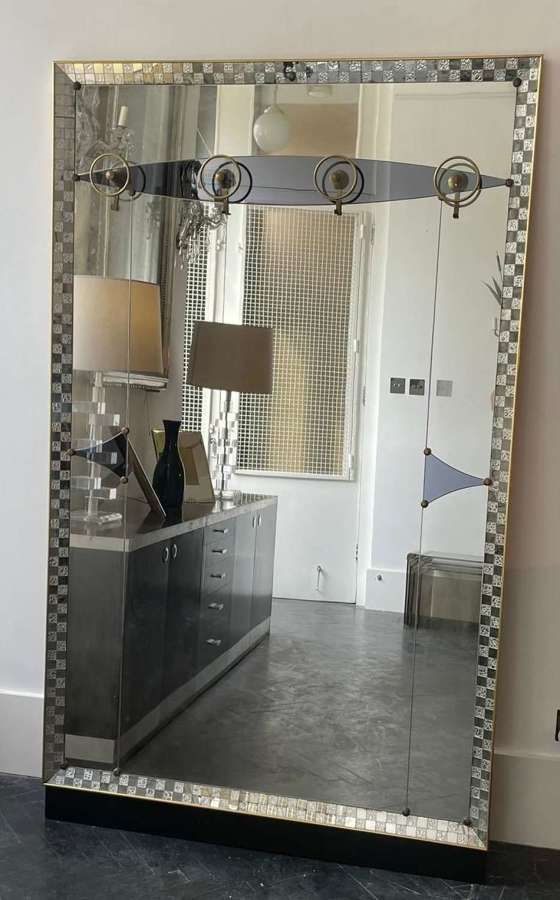 Cristal Arte Mirrored Coat Stand - Italy 70s